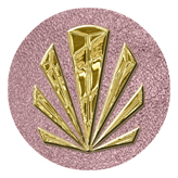 DAROUND 602 GD SH OR Gold Sunburst Shimmer Orchid Background